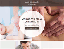 Tablet Screenshot of barakchiropractic.com